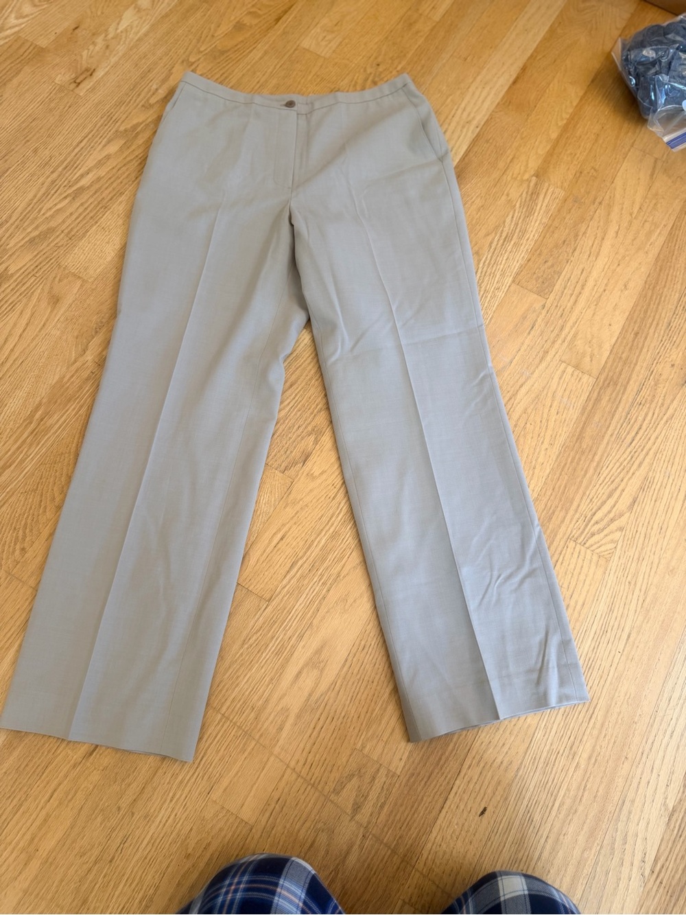 Ladies Size 10 "Talbots" Light Straight-Leg Trousers Stretch GUC